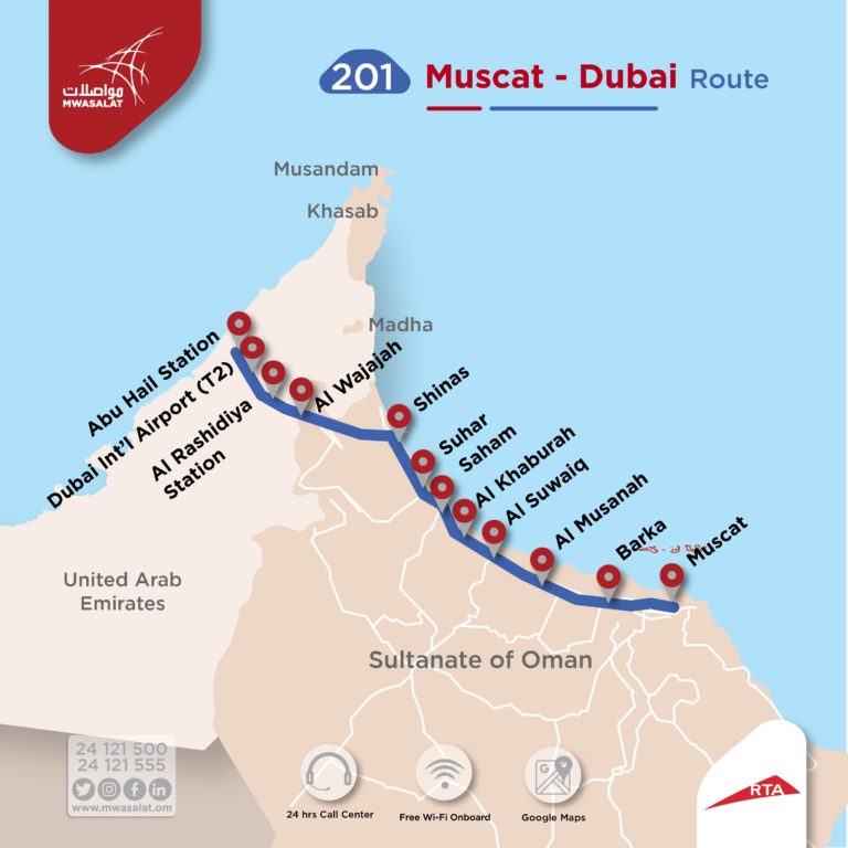 travel from dubai to oman by bus